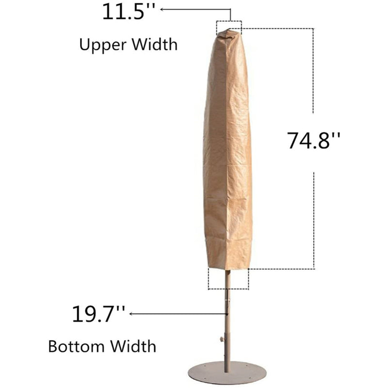 Market Patio Umbrella Cover for 7-11 Ft Umbrella - Brown