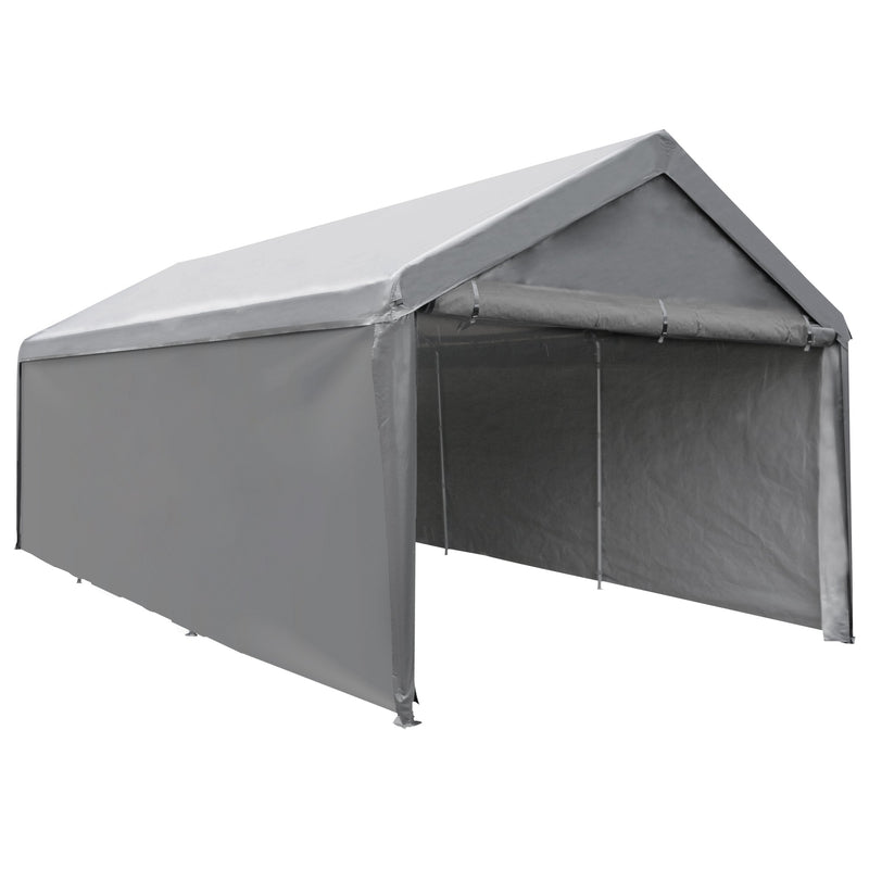 12 x 20 Feet Extra Large Heavy-Duty Carport with Removable Side Panels Garage Car Canopy