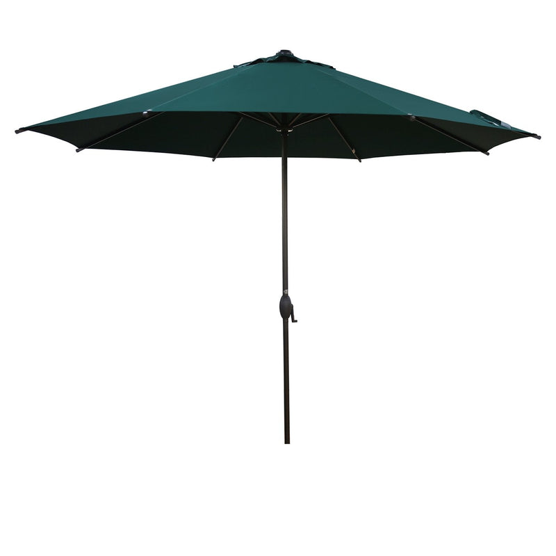 Abba Patio 11 Feet Market Umbrella With Push Button Tilt And Crank, 8 Ribs