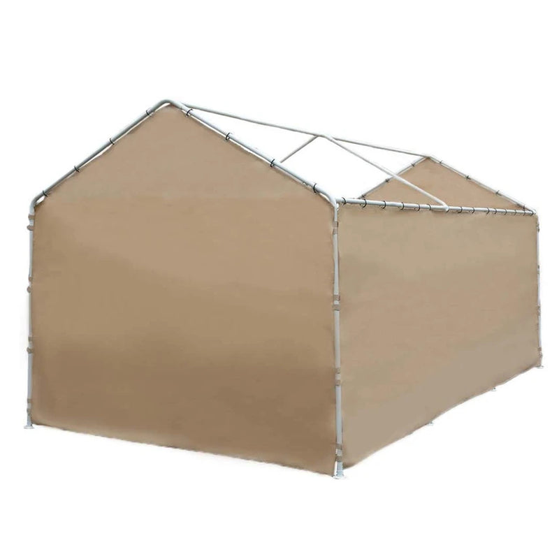Replacement Cover for 10 x 20-Feet 6 Legs Carport Shelter with Rings, (Frame & Top Cover Not Included)