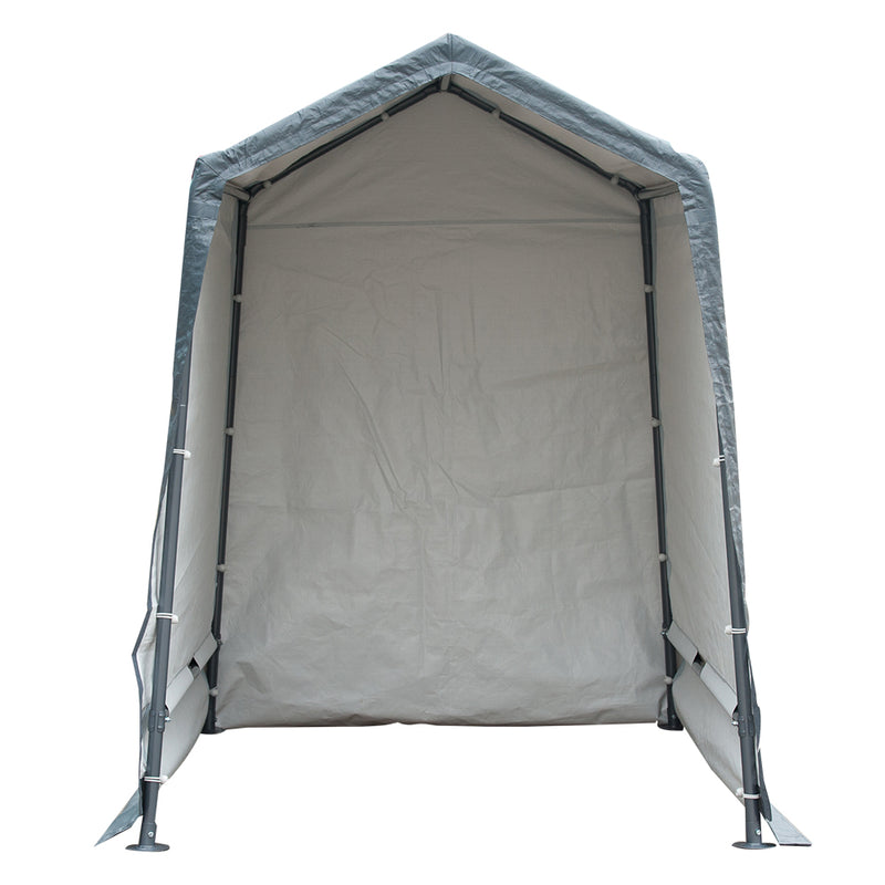 Replacement Top Cover for 6 x 8- Feet Outdoor Storage Shelter, Grey (Door Panel and Frame not Include)